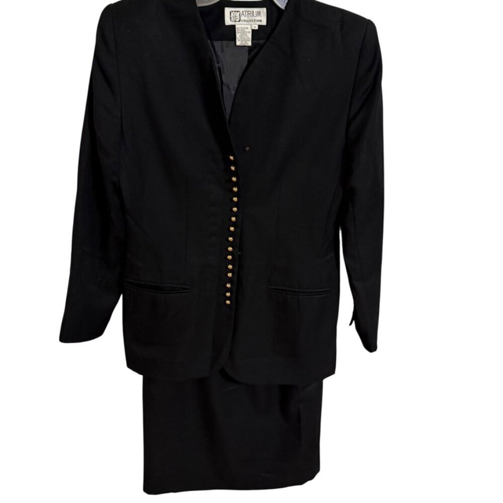 Atrium Collection Skirt and Blazer Set SZ 4 Career Office‎ Professional Chic